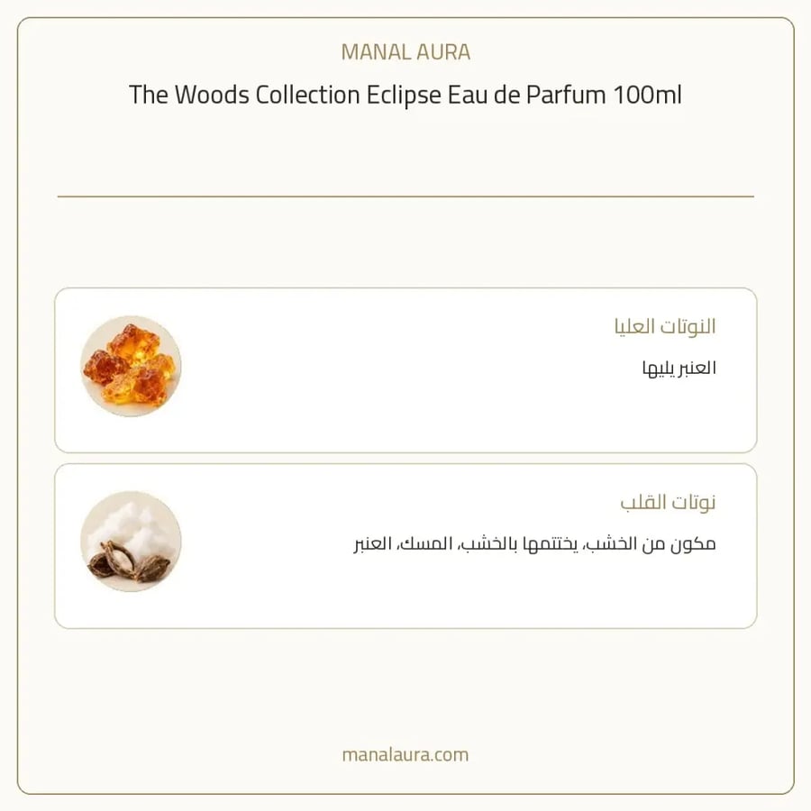 ذا وودز كوليكشن عطر إكليبس بارفيوم - شرقي خشبي عنبر - للجنسين - 100 مل