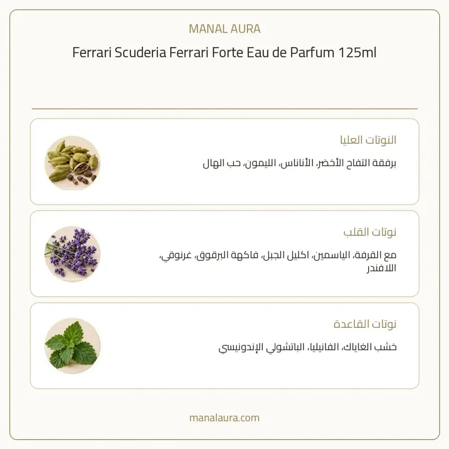 فيراري عطر سكوديريا فيراري فورتي أو دو بارفيوم - عطري - للرجال - 125 مل