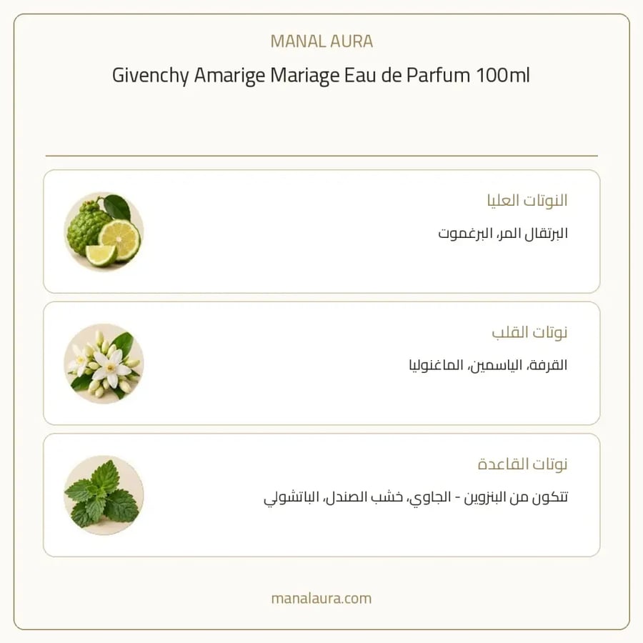 جيفنشي عطر اماريج ماريج أو دو بارفيوم - زهريل - للنساء - 100 مل