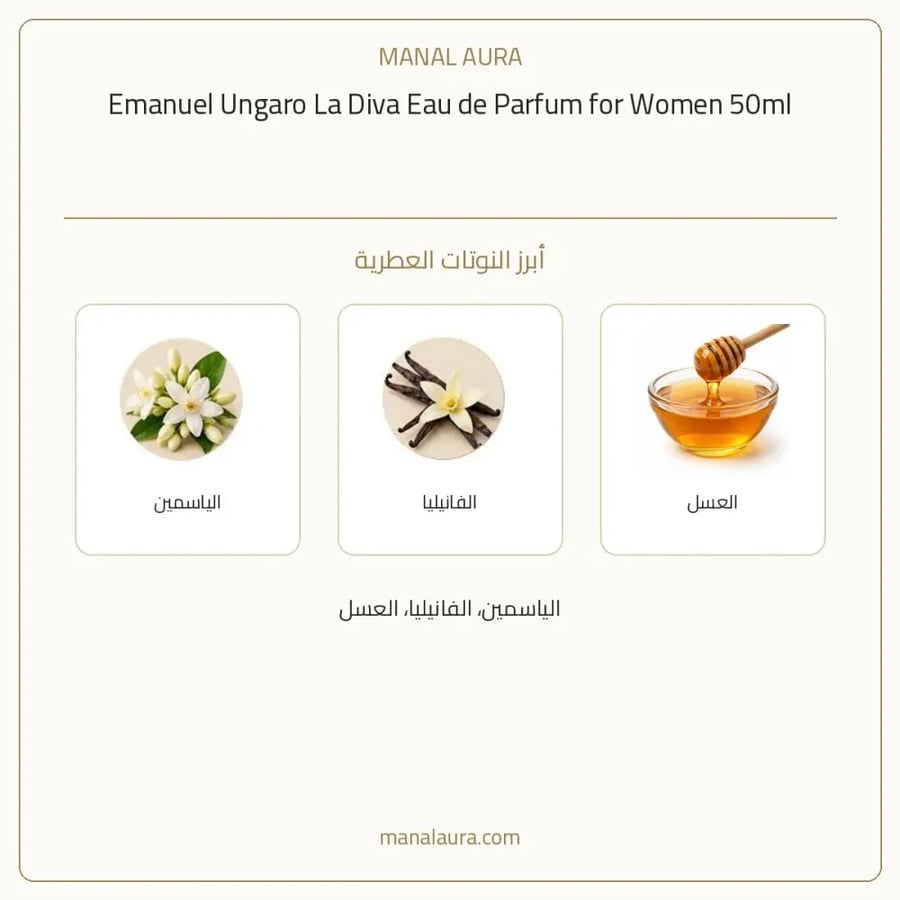 إيمانويل أونغارو عطر انغارو لا ديفا أو دو بارفيوم - زهري فاكهي - للرجال - 50 مل