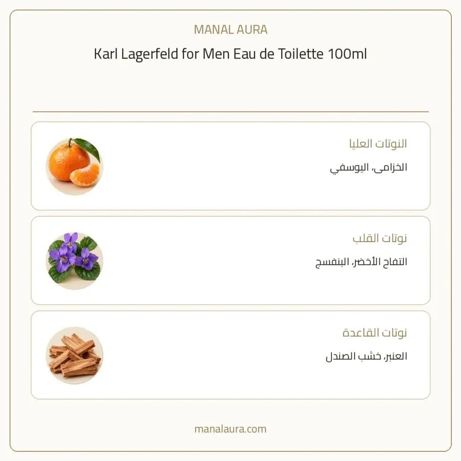 كارل لاغرفيلد عطر كارل لاغرفيلد أو دو تواليت - عطري سرخسي - للرجال - 100 مل