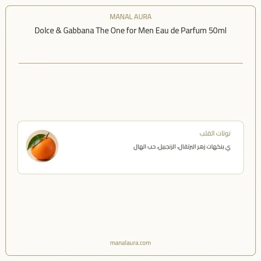 دولتشي آند غابانا عطر غابانا ذا ون أو دو بارفيوم - خشبي عطري عنبر - للرجال - 50 مل