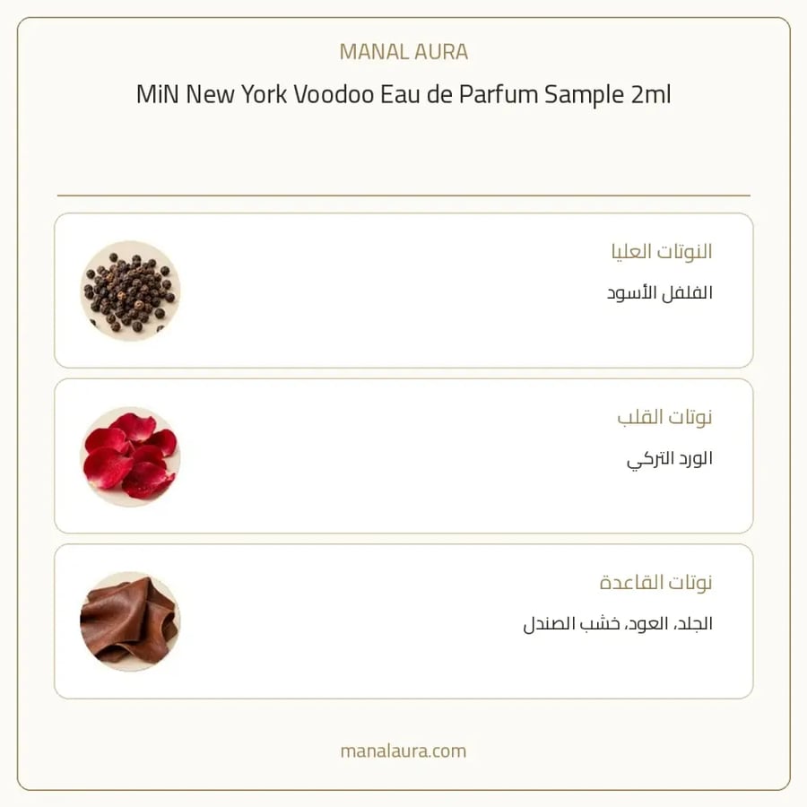 مين نيويورك عينة عطر مين نيويورك فودو بارفيوم - شرقي عطري - للجنسين - 2 مل
