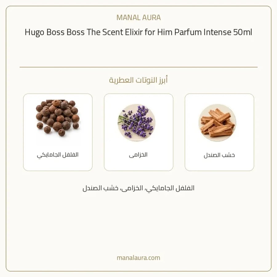 هوغو بوس عطر ذا سنت إلكسير إنتنس بارفيوم - عطري - للجنسين - 50 مل