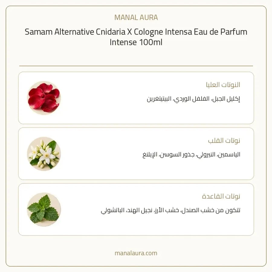 صمام عطر العطر البديل سنداريا اكس كولجن انتنس انتنس أو دو بارفيوم - زهري خشبي - للجنسين - 100 مل