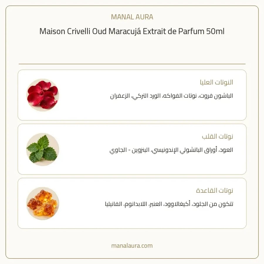 ميزون كريفلي عطر عود ماراكوجا بارفيوم - عنبر - للجنسين - 50 مل