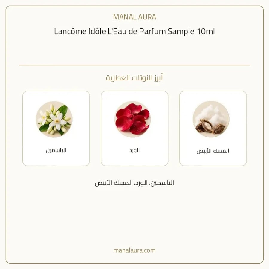 لانكوم عينة عطر لانكوم ايدول لو بخاخ بارفيوم - عطري - للنساء - 10 مل
