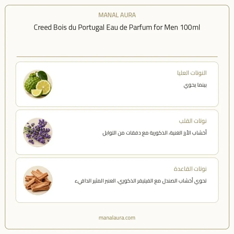 كريد عطر بوا دو برتغال أو دو بارفيوم - شرقي خشبي - للرجال - 100 مل