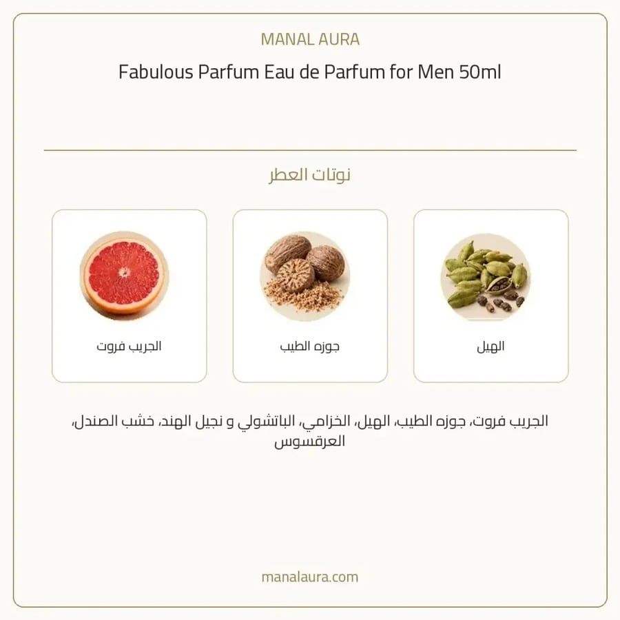 العطر البديل فابليوس بارفيوم - عطري - للرجال - 50 مل