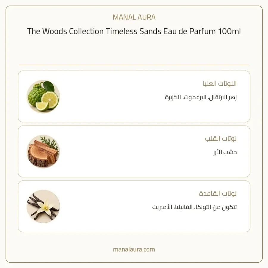 ذا وودز كوليكشن عطر تايملس ساندس أو دو بارفيوم - زهري خشبي - للجنسين - 100 مل