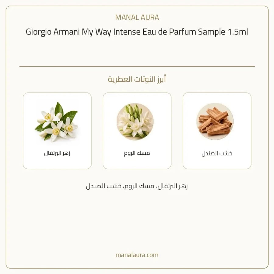 جورجيو أرماني عينة عطر ارماني ماي واي فلاور أو دو بارفيوم - عطري - للنساء - 1.5 مل