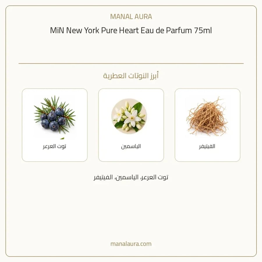 مين نيويورك عطر نيويورك بيور هارت أو دو بارفيوم - عطري - للجنسين - 75 مل
