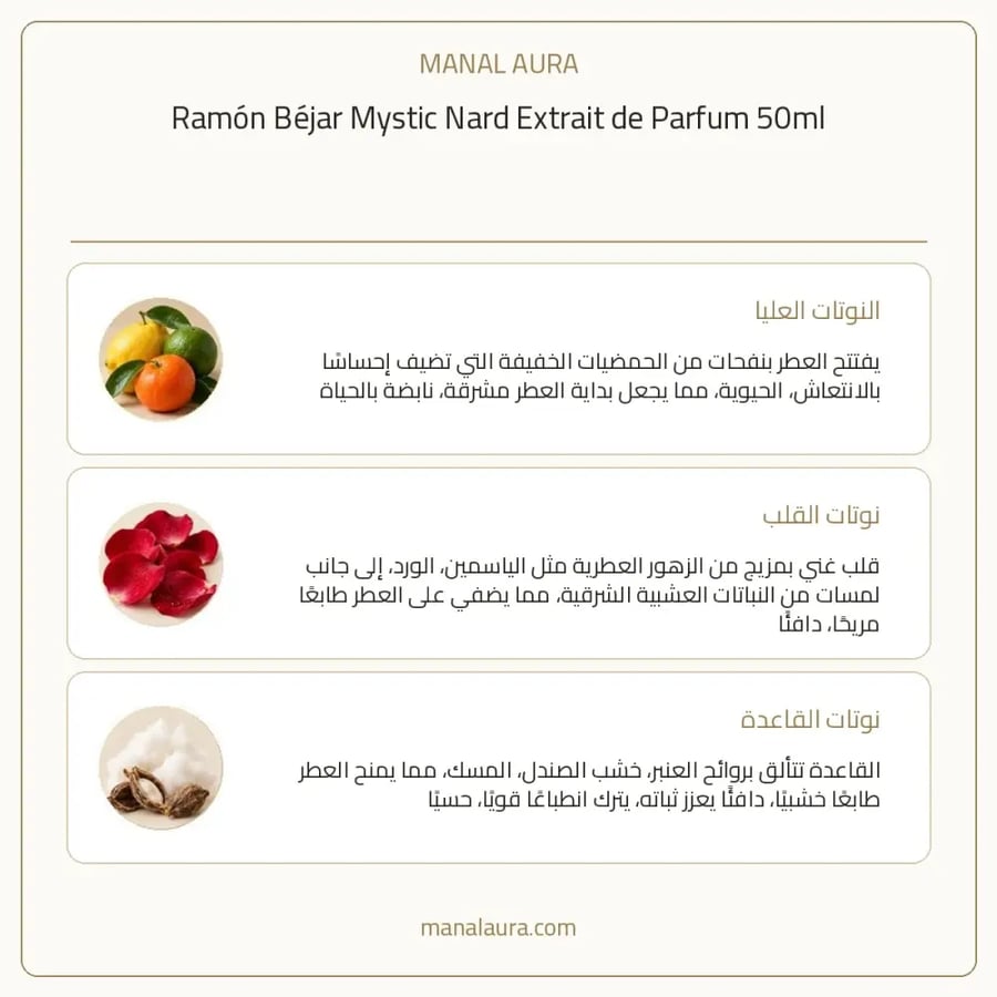 رامون بيخار عطر ميستيك نارد من رامون بيجار اكستريت دو إكستريت دو بارفيوم - شرقي زهري خشبي - للجنسين - 100 مل
