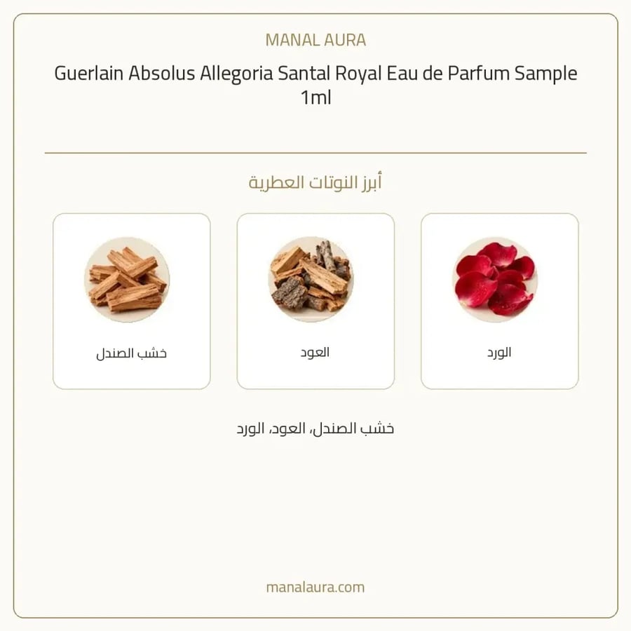 غيرلان عينة عطر جيرلان ابسلوس اليغوريا سانتال رويال أو دو بارفيوم - عطري - للجنسين - 1 مل