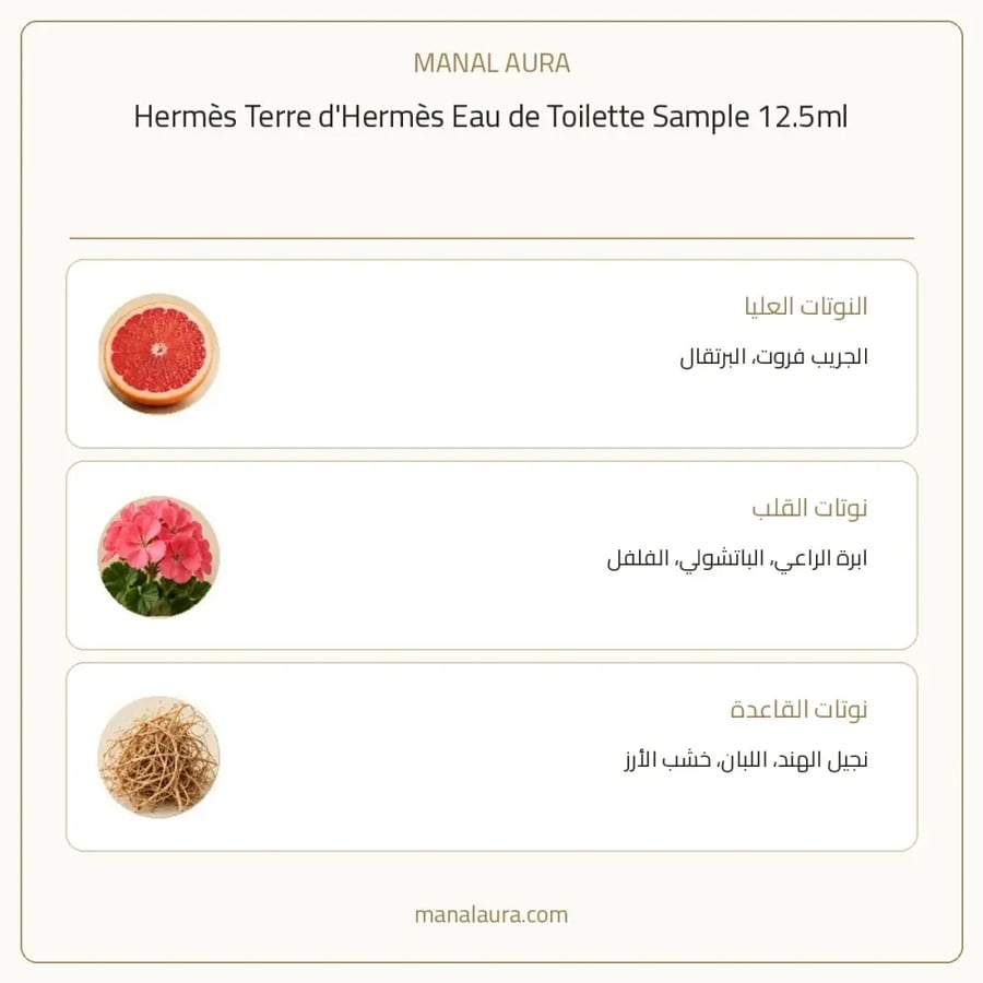 هيرميس عينة عطر هيرمس تيري دي هيرمس سكب أو دو تواليت - عطري - للجنسين - 12.5 مل