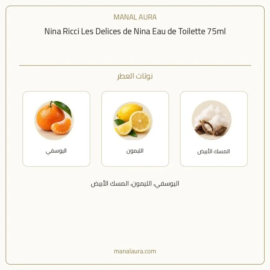 نينا ريتشي عطر ليس ديليشيز أو دو تواليت - فاكهي - للنساء - 75 مل
