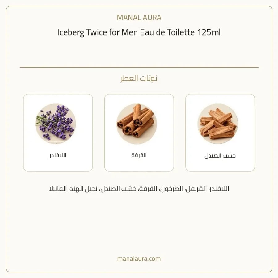 ايسبرج توايس أو دو تواليت - العشبية - للرجال - 125 مل