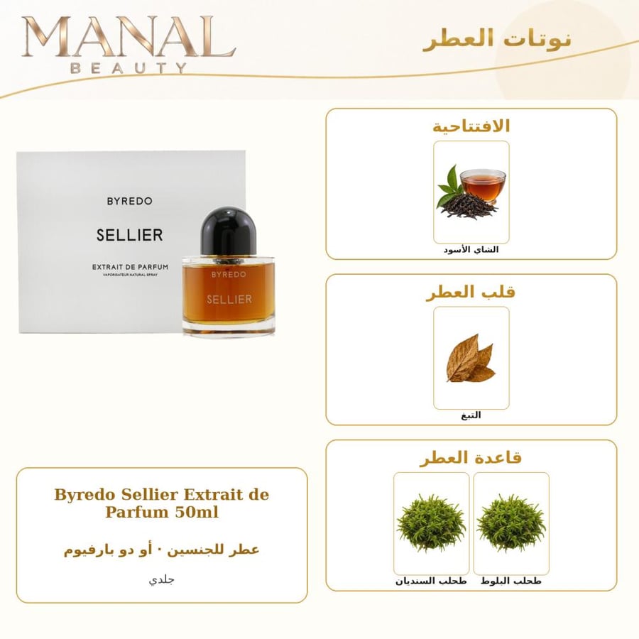 بايريدو عطر سيلير اكسترايت إكستريت دو بارفيوم - جلدي - للجنسين - 50 مل