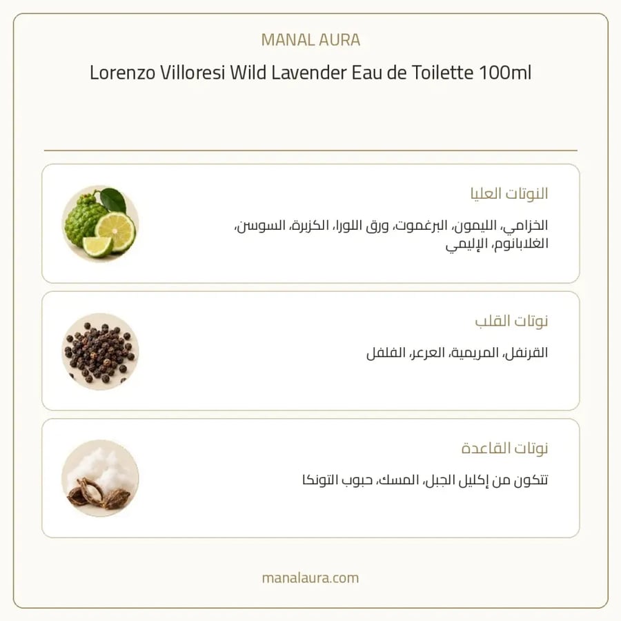 لورينزو فيلوريسي عطر وايلد لافندر أو دو تواليت - سرخسي - للجنسين - 100 مل