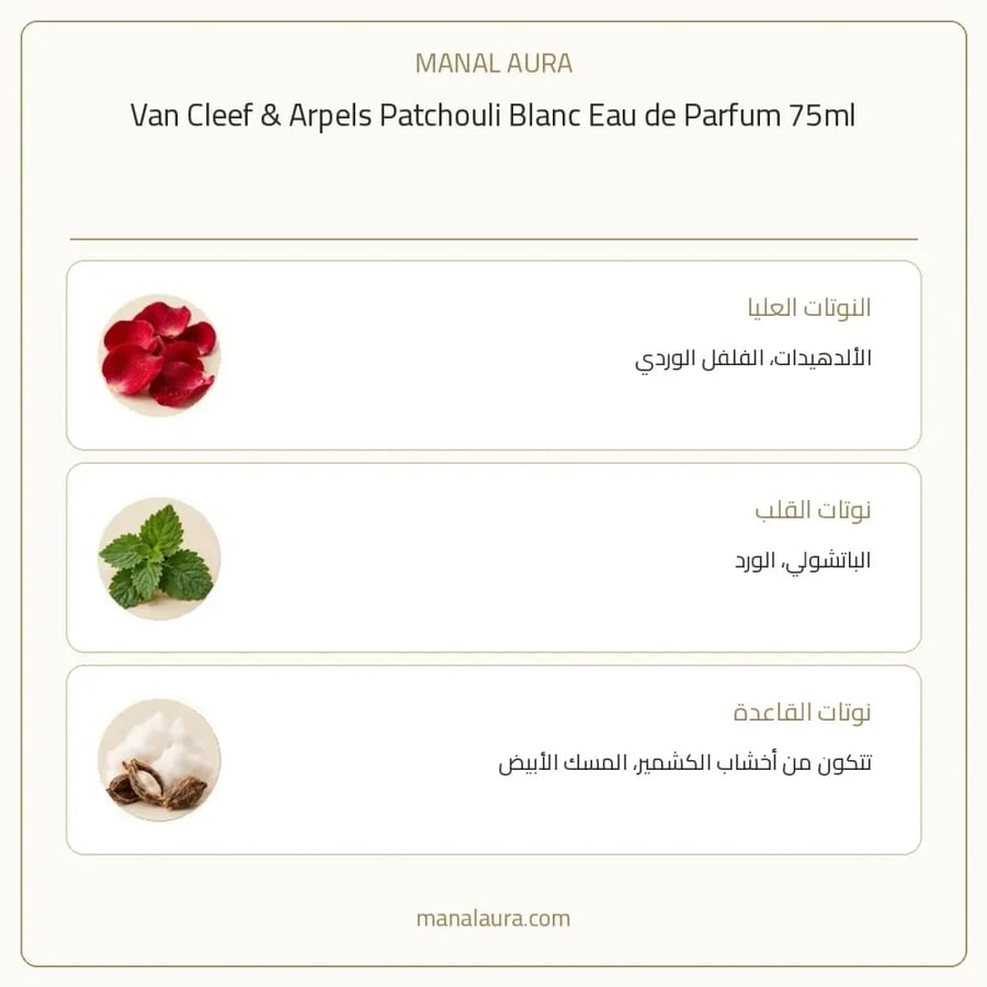 فان كليف آند آربلز عطر باتشولي بلانك أو دو بارفيوم - زهري خشبي - للجنسين - 75 مل