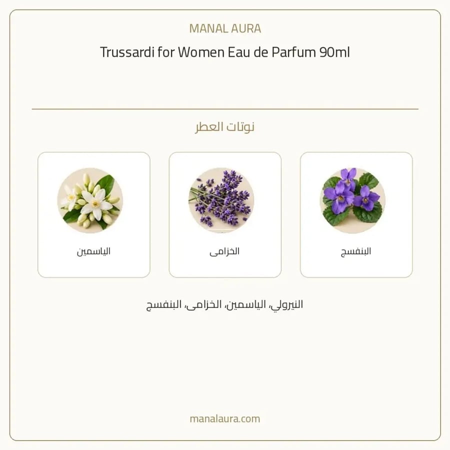 تروساردي عطر تروساردي أو دو بارفيوم - زهري - للجنسين - 90 مل