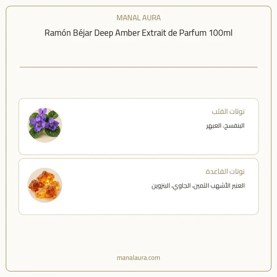 رامون بيخار عطر ديب امبر اكسترات دي بارفيوم - عنبر - للجنسين - 100 مل