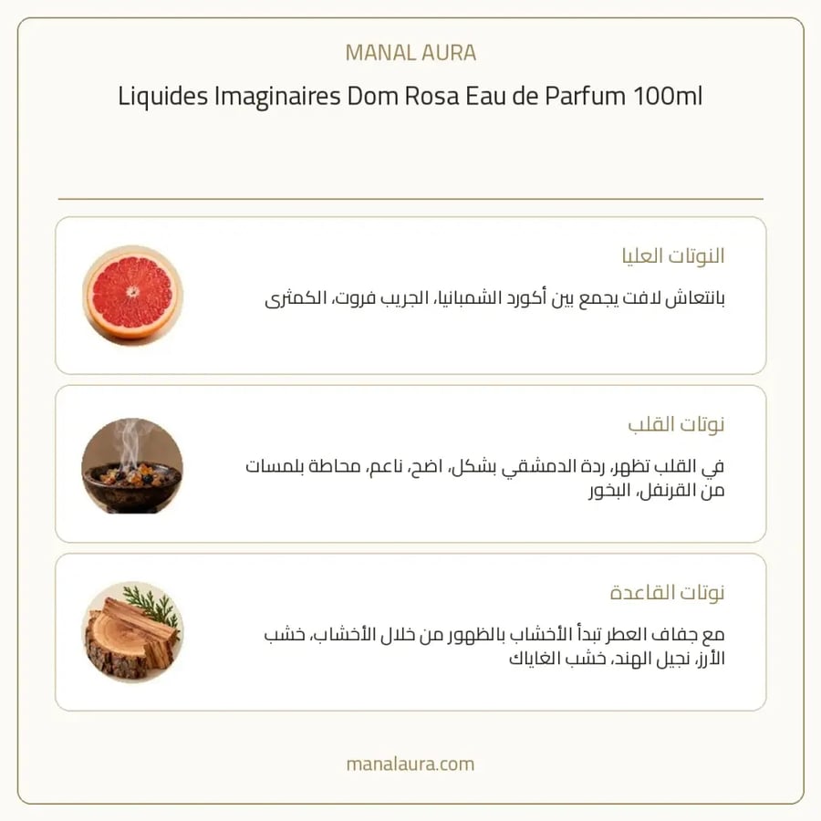 ليكيد إماجينير عطر دوم روزا بارفيوم - زهري خشبي فاكهي - للجنسين - 100 مل