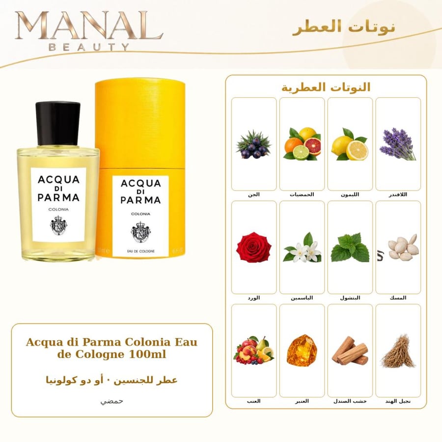 أكوا دي بارما عطر كولونيا او دو كوليجن أو دو كولونيا - ستروس - للجنسين - 100 مل