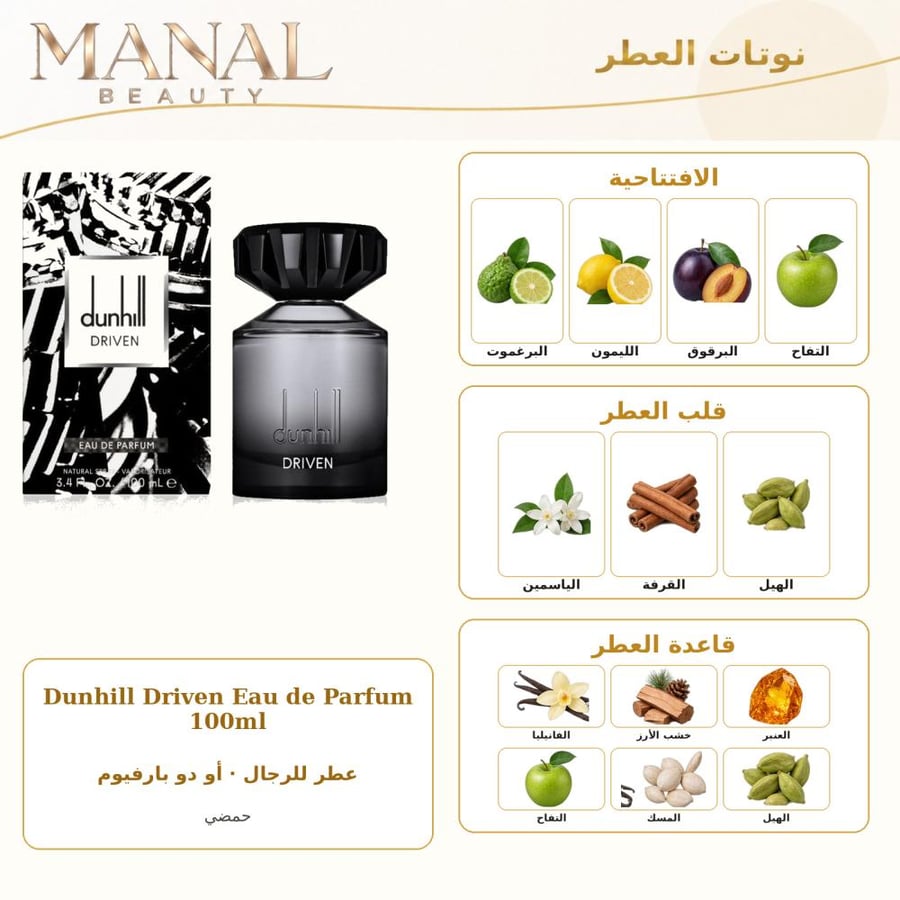 دانهيل عطر ايكون درايفين أو دو بارفيوم - ستروس - للرجال - 100 مل