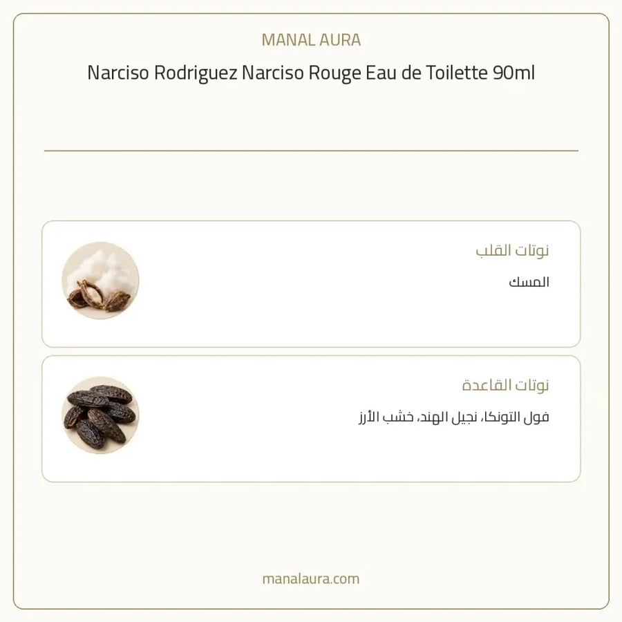 نارسيسو رودريغيز عطر نرسيسو روج أو دو تواليت - زهري خشبي - للنساء - 90 مل