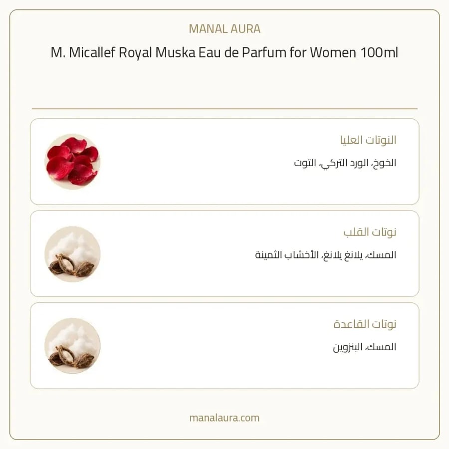 إم ميكاليف عطر رويال مسكا بارفيوم - زهري فاكهي - للنساء - 100 مل