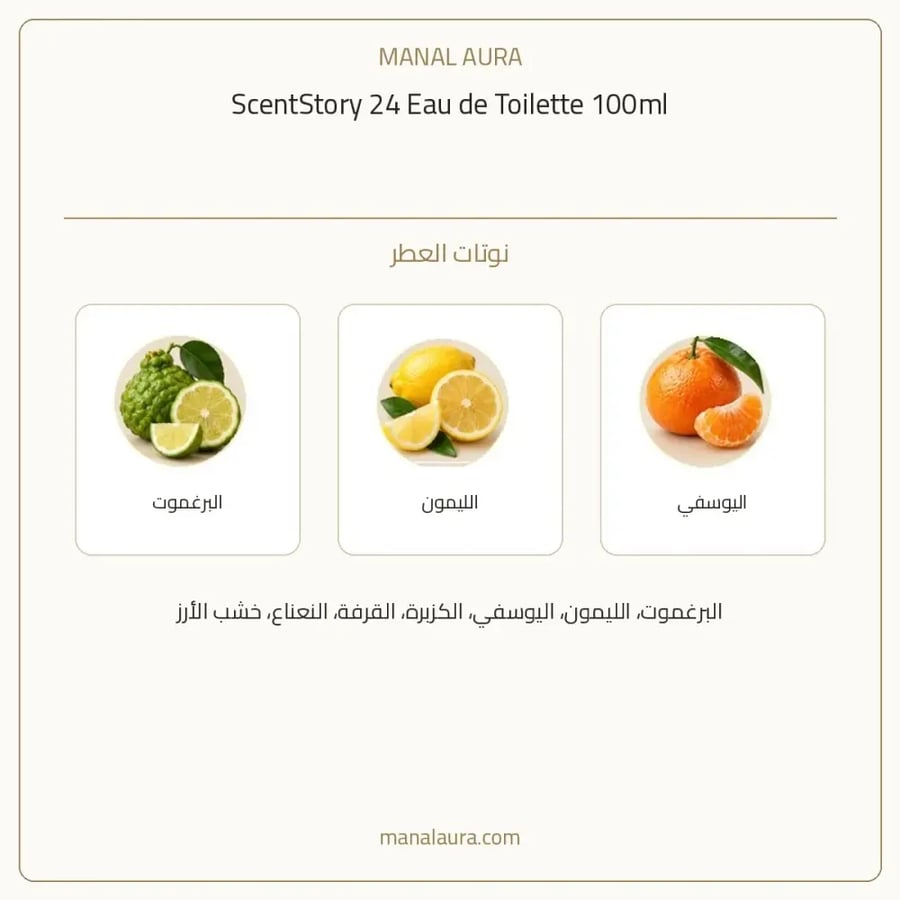 سينت ستوري عطر سينتستوري 24 أو دو تواليت - خشبي حار - للرجال - 100 مل