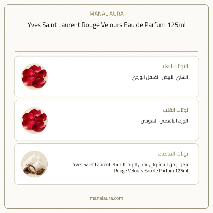 إيف سان لوران عطر روج فلورس أو دو بارفيوم - شيبر زهريل - للجنسين - 125 مل