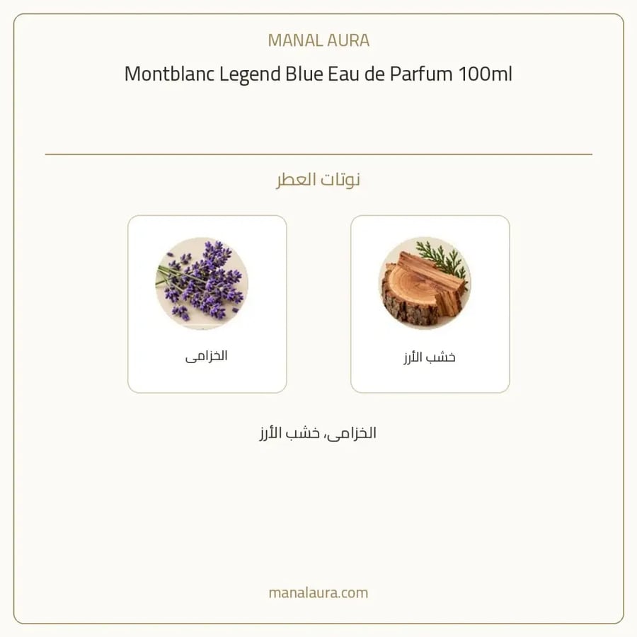 مون بلان عطر ليجند بلو أو دو بارفيوم - عطري - للجنسين - 100 مل