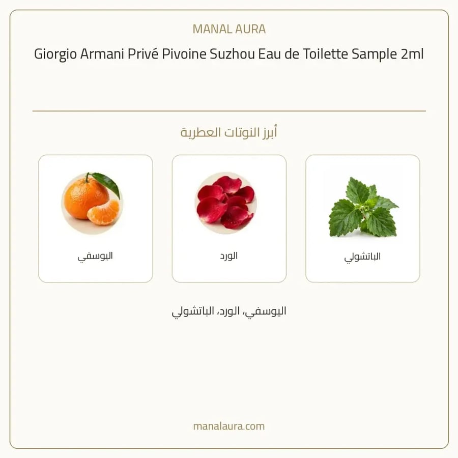 جورجيو أرماني عينة عطر ارماني بيفوان سوزهو أو دو تواليت - عطري - للرجال - 2 مل