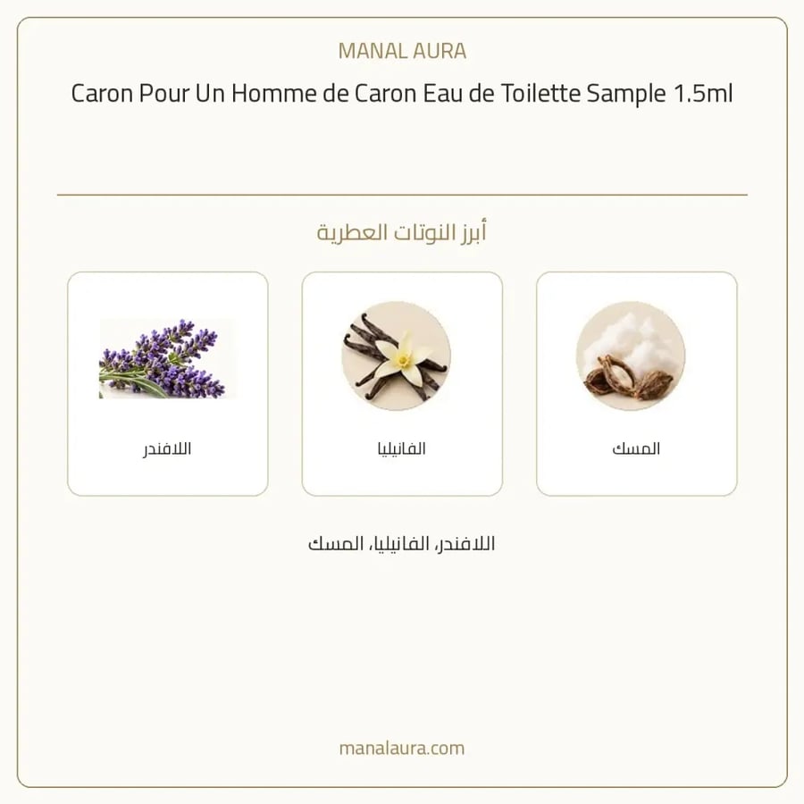 كارون عينة عطر كارون بور ان هوم دي كارون أو دو تواليت - عطري - للجنسين - 1.5 مل