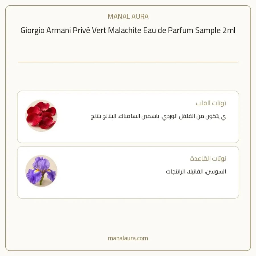 جورجيو أرماني عينة عطر ارماني برايف فيرت ملاكيت أو دو بارفيوم - عطري خشبي - للجنسين - 2 مل