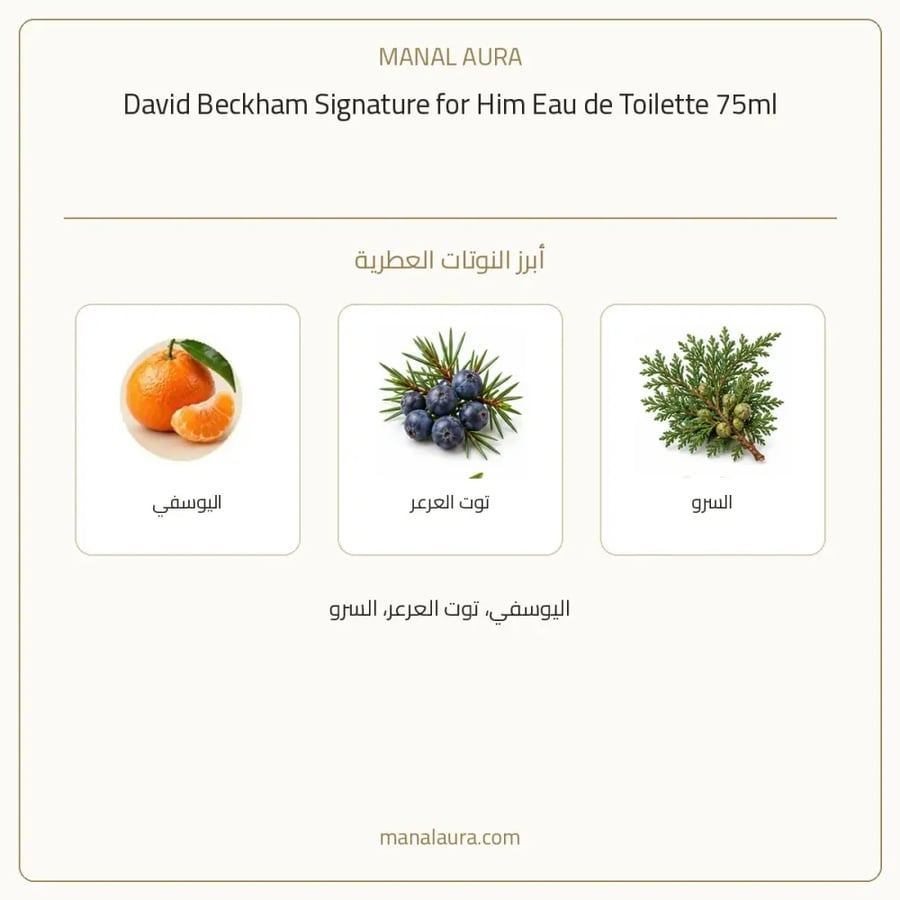 ديفيد بيكهام عطر بيكهام سيجنيتشر من ديفيد وفيكتوريا بيكهام او د أو دو تواليت - خشبي - للرجال - 75 مل