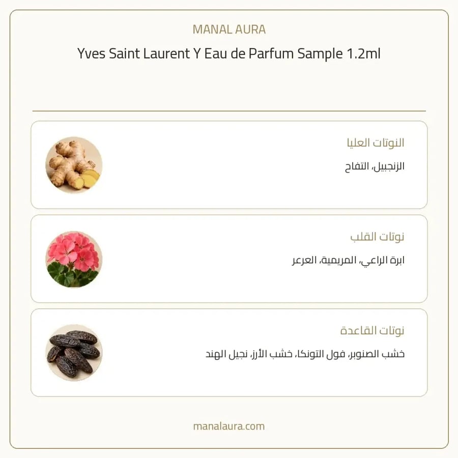 إيف سان لوران عينة عطر ايف سان لوران واي أو دو بارفيوم - عطري - للجنسين - 1.2 مل