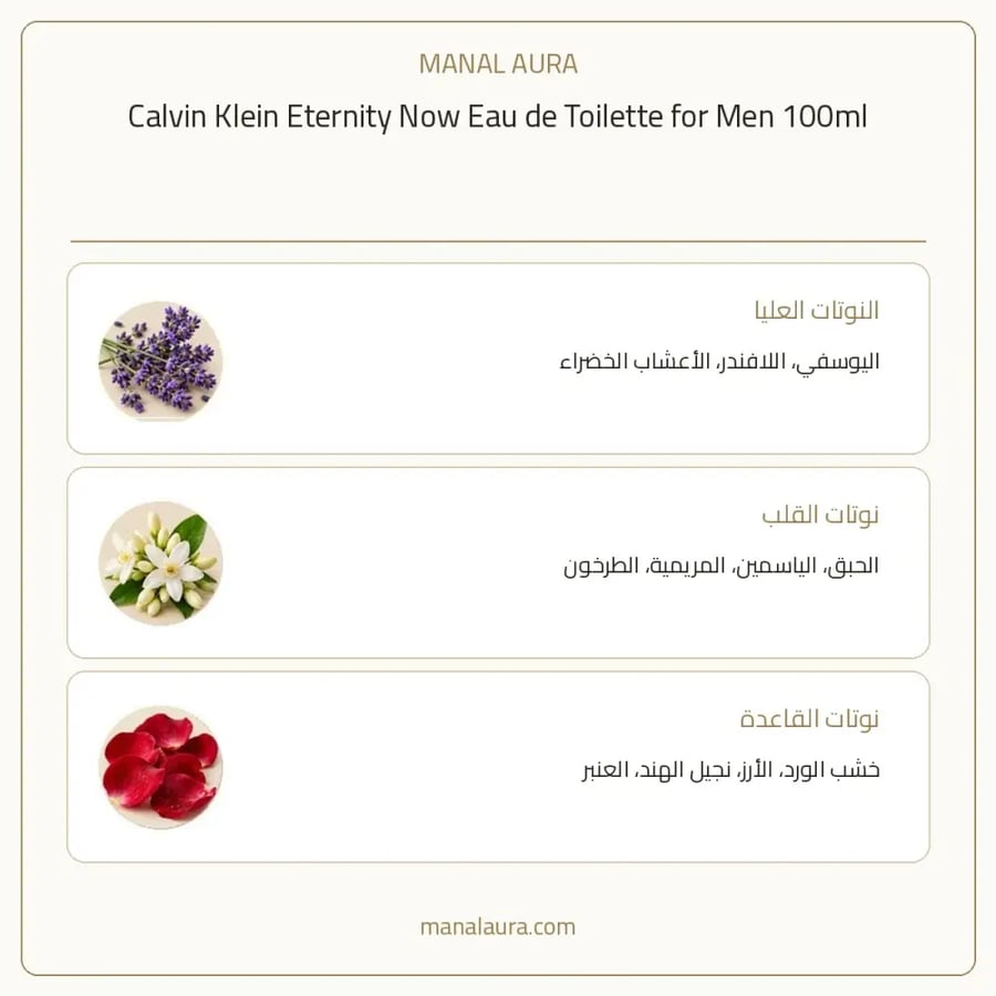 كالفن كلاين عطر اترنتي نوو أو دو تواليت - خشبي عنبر - للرجال - 100 مل