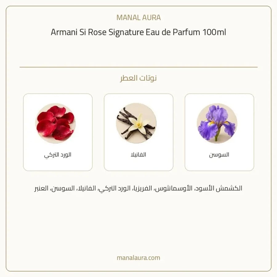 جورجيو أرماني عطر ارماني سي روز سيقنتشير أو دو بارفيوم - زهري - للنساء - 100 مل