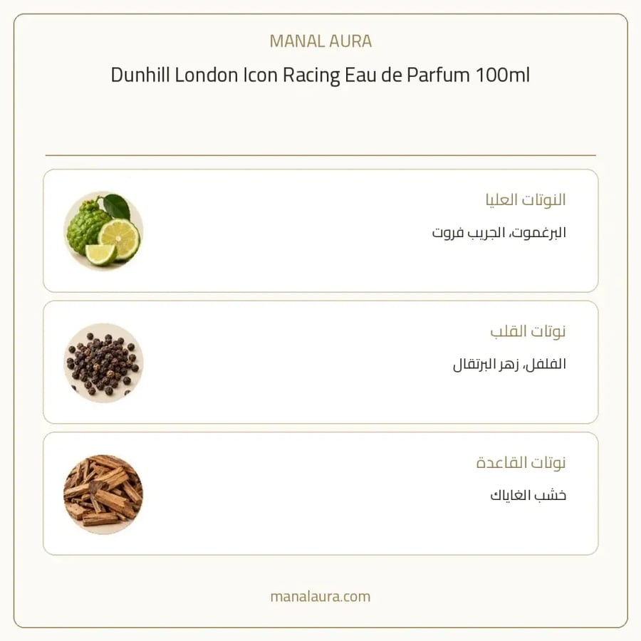 دانهيل عطر ايكون ريسنغ أو دو بارفيوم - خشبي عطري - للرجال - 100 مل