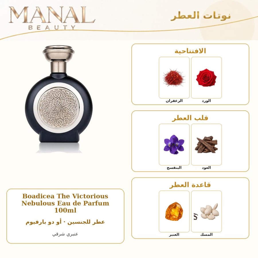 بوديسيا ذا فيكتوريوس عطر نيبولوس أو دو بارفيوم - عنبر - للجنسين - 100 مل