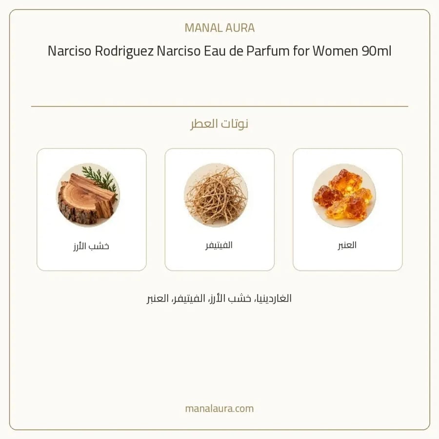 نارسيسو رودريغيز عطر نرسيسو أو دو بارفيوم - زهري خشبي - للنساء - 90 مل