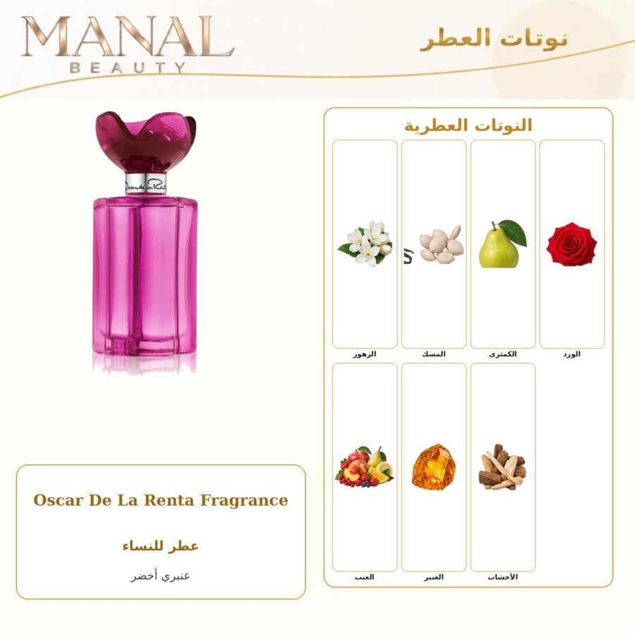 أوسكار دي لا رنتا عطر رينتا أوسكار روز معطر للجسم معطر جسم - عنبر - للنساء - 100 مل