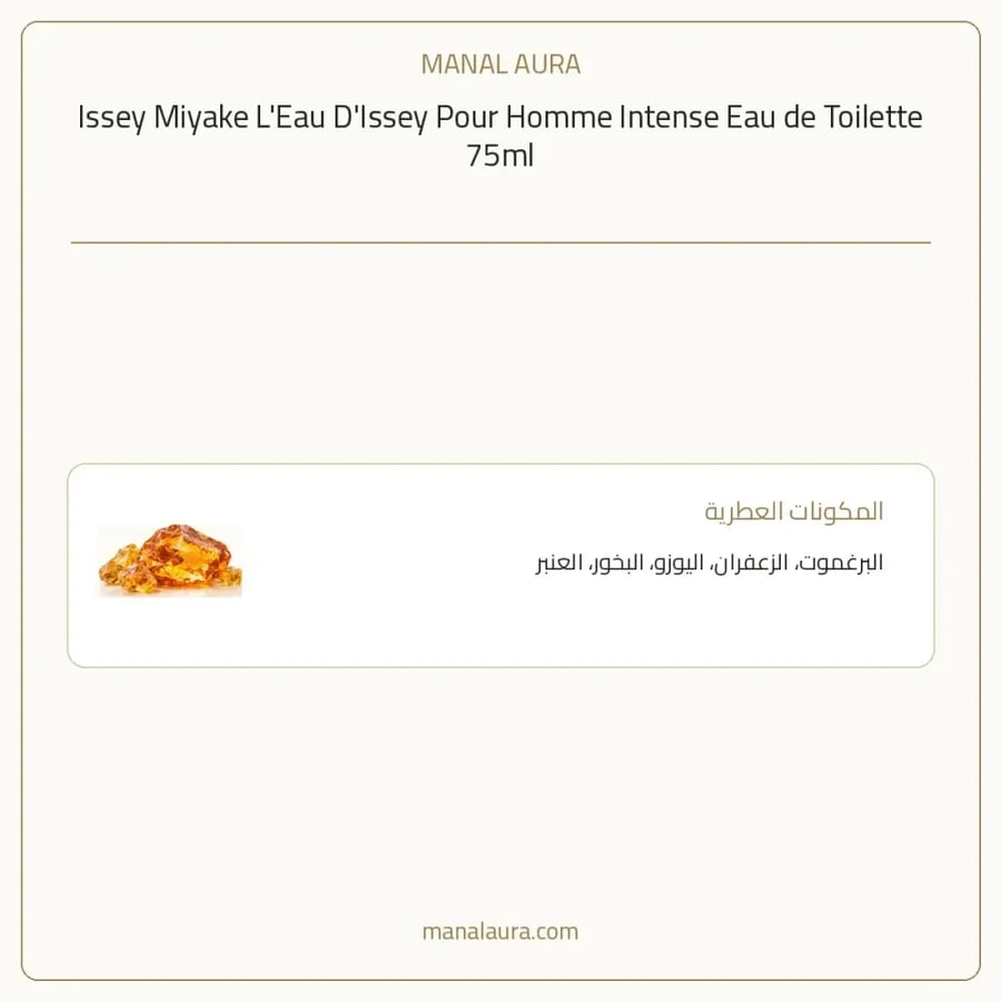 إيسي مياكي عطر انتنس أو دو تواليت - خشبي - للرجال - 75 مل