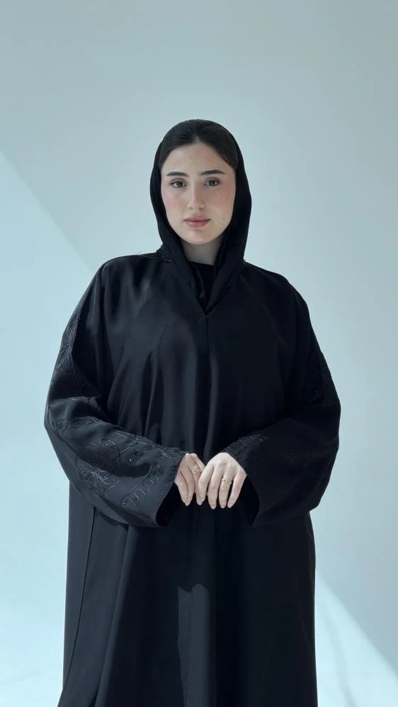 عباية كريب لكزري فاخر
