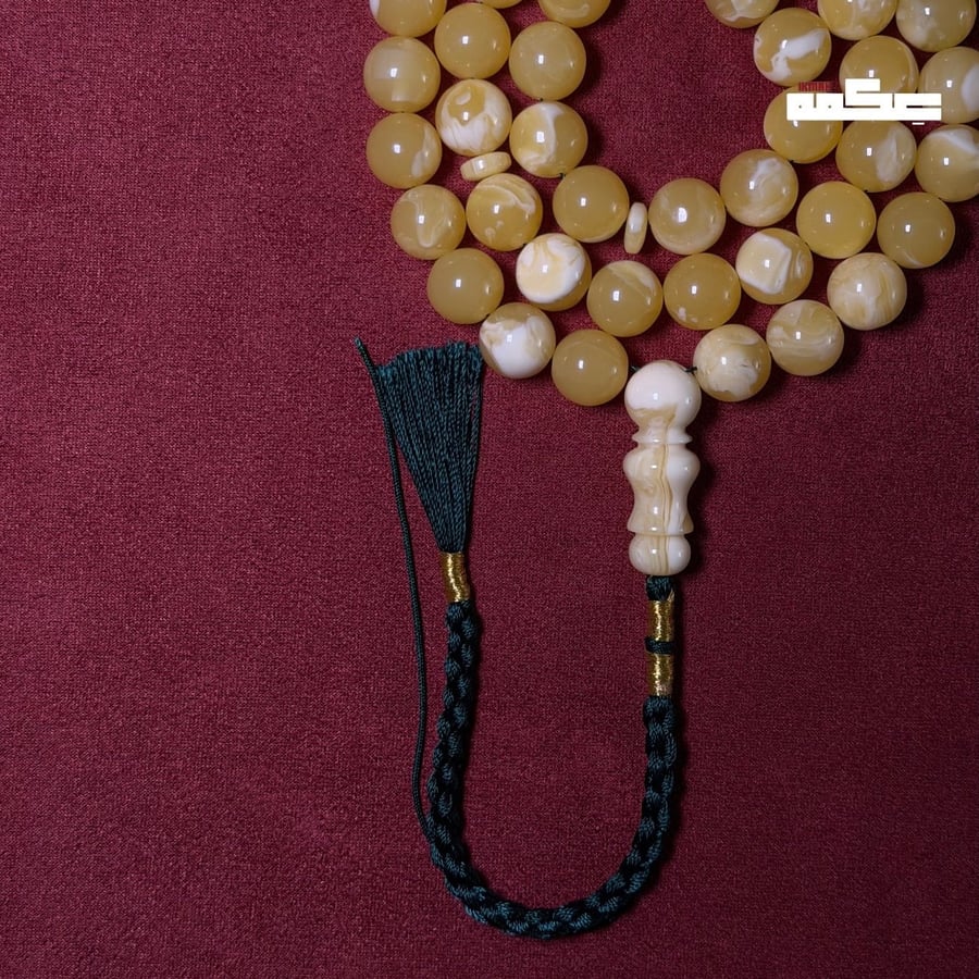 شبية الكهرمان دائري