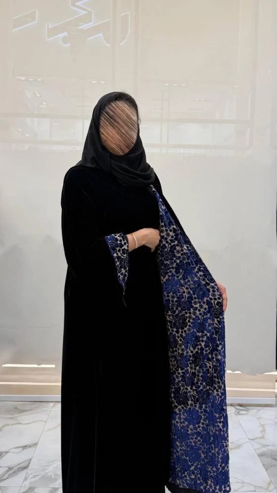 عباية سماهر كلوش دبل فيس  بقماش مخمل