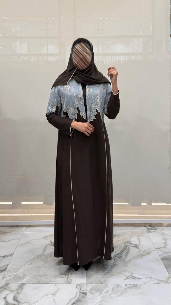 عباية درر كلوش بقماش سراميك